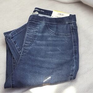 Style & Co. Pull On Mid Rise Jeggings Dark Blue